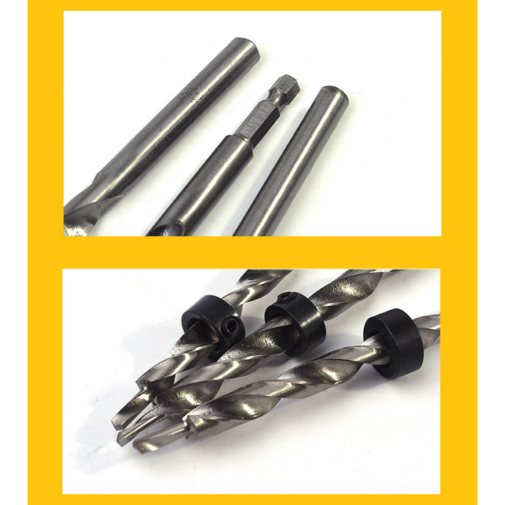 Woodworking Drill Bits - Conjunto de brocas com haste hexagonal,