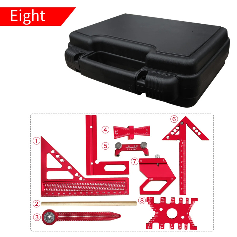 Woodworking Kits - Kit quadrado de alumínio para carpintaria,