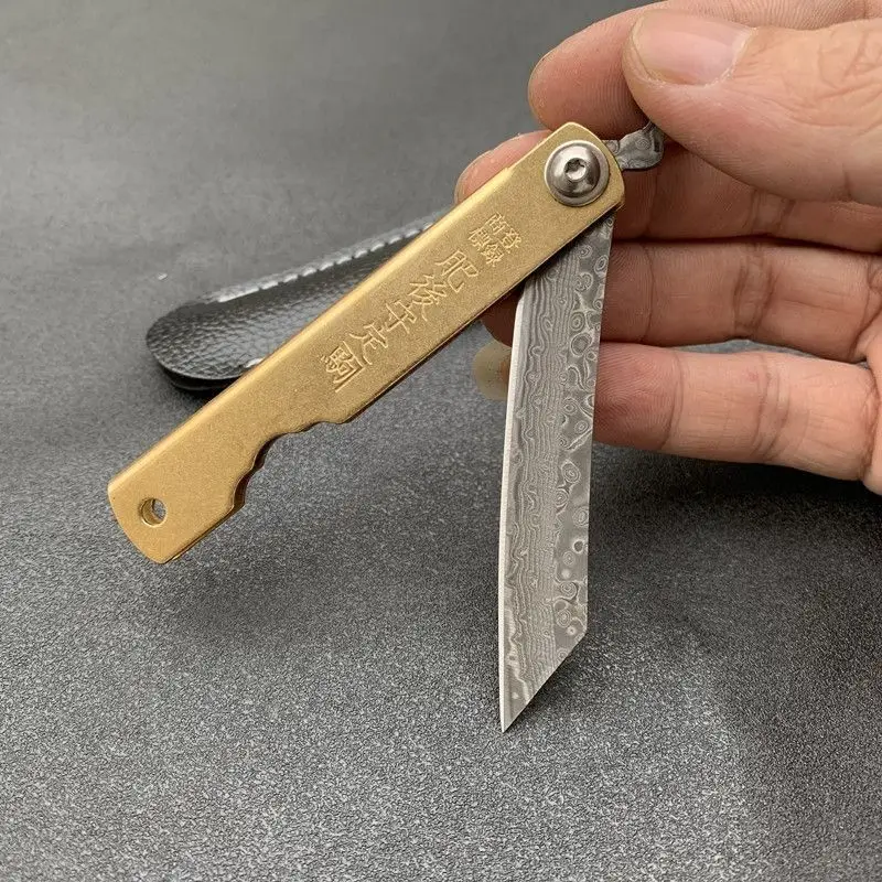 Woodworking Japanese - Higonokami japonês mini bolso faca dobrável
