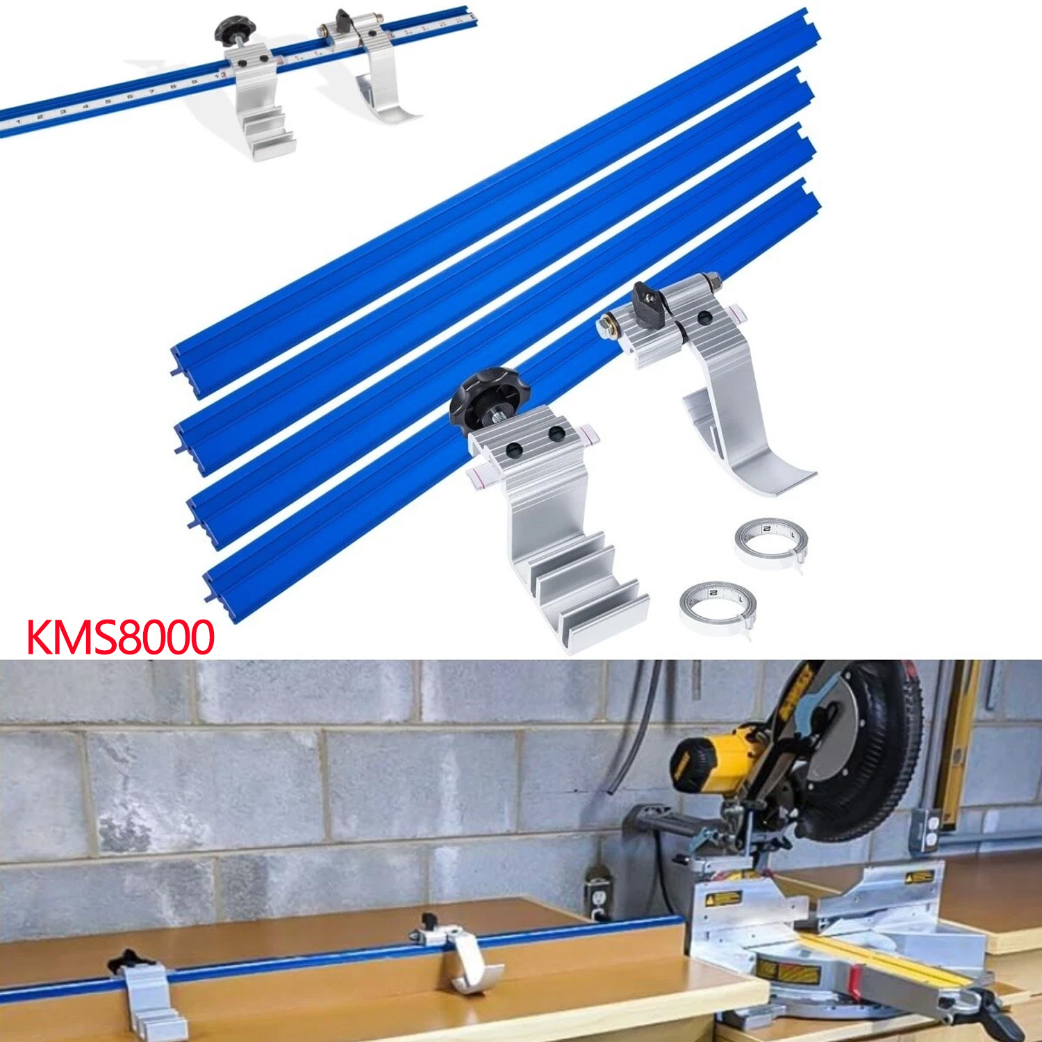 Woodworking Kits - Kreg KMS8000 Precision Trak & Stop