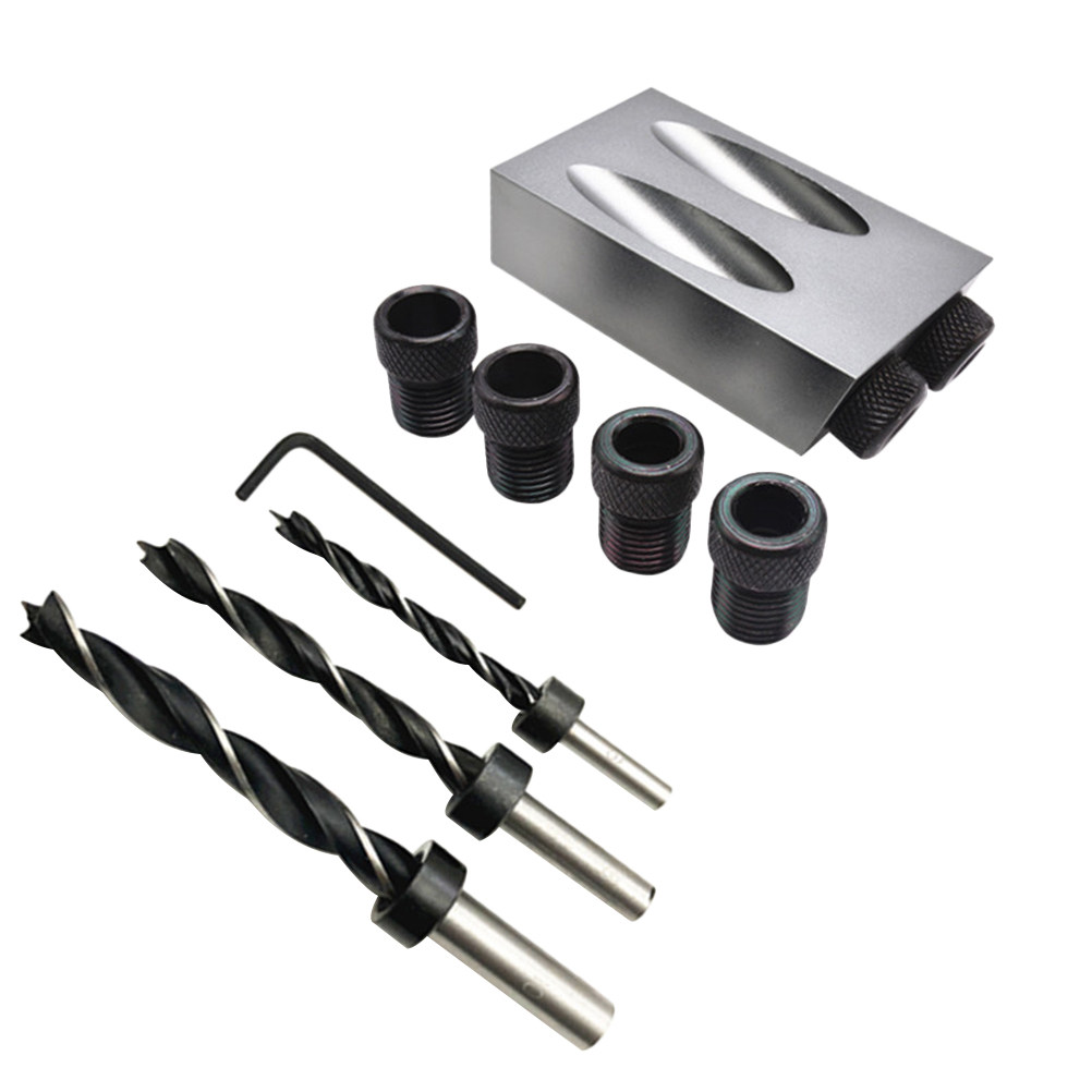 Woodworking Drill Bits - Conjunto de Brocas de Furo Oblíquo