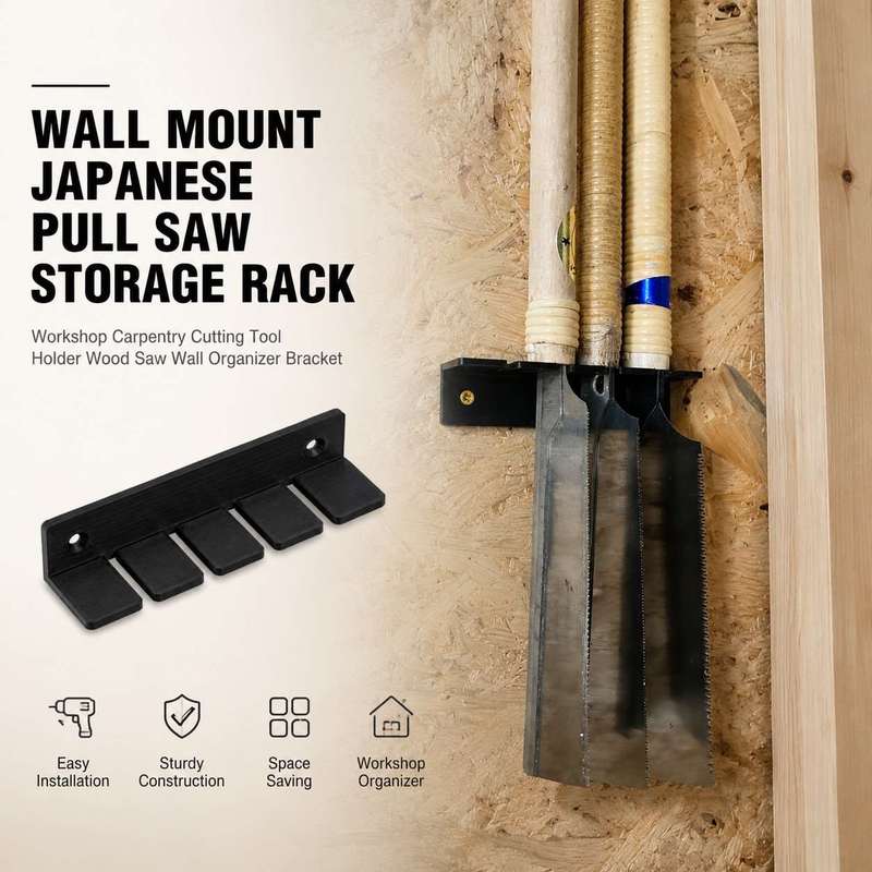 Japanese Pull Saw - Suporte de Parede para Serras Japonesas,