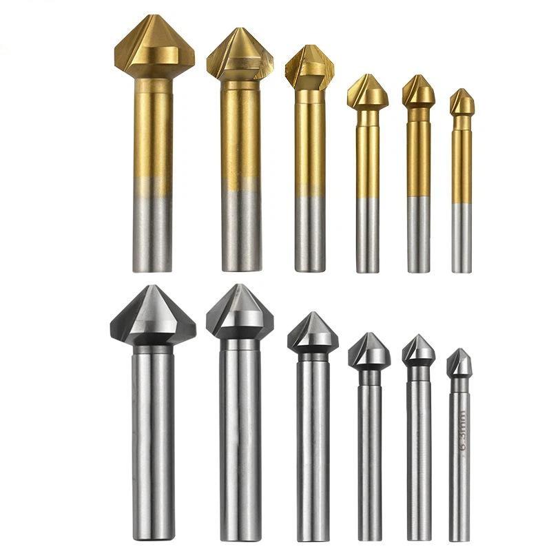 Woodworking Drill Bits - Fresa de Chanfrar com 3 Cortes,