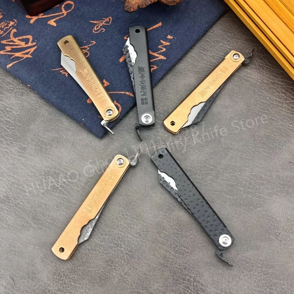 Woodworking In Japanese - Pequeno higonokami japonês faca dobrável faca