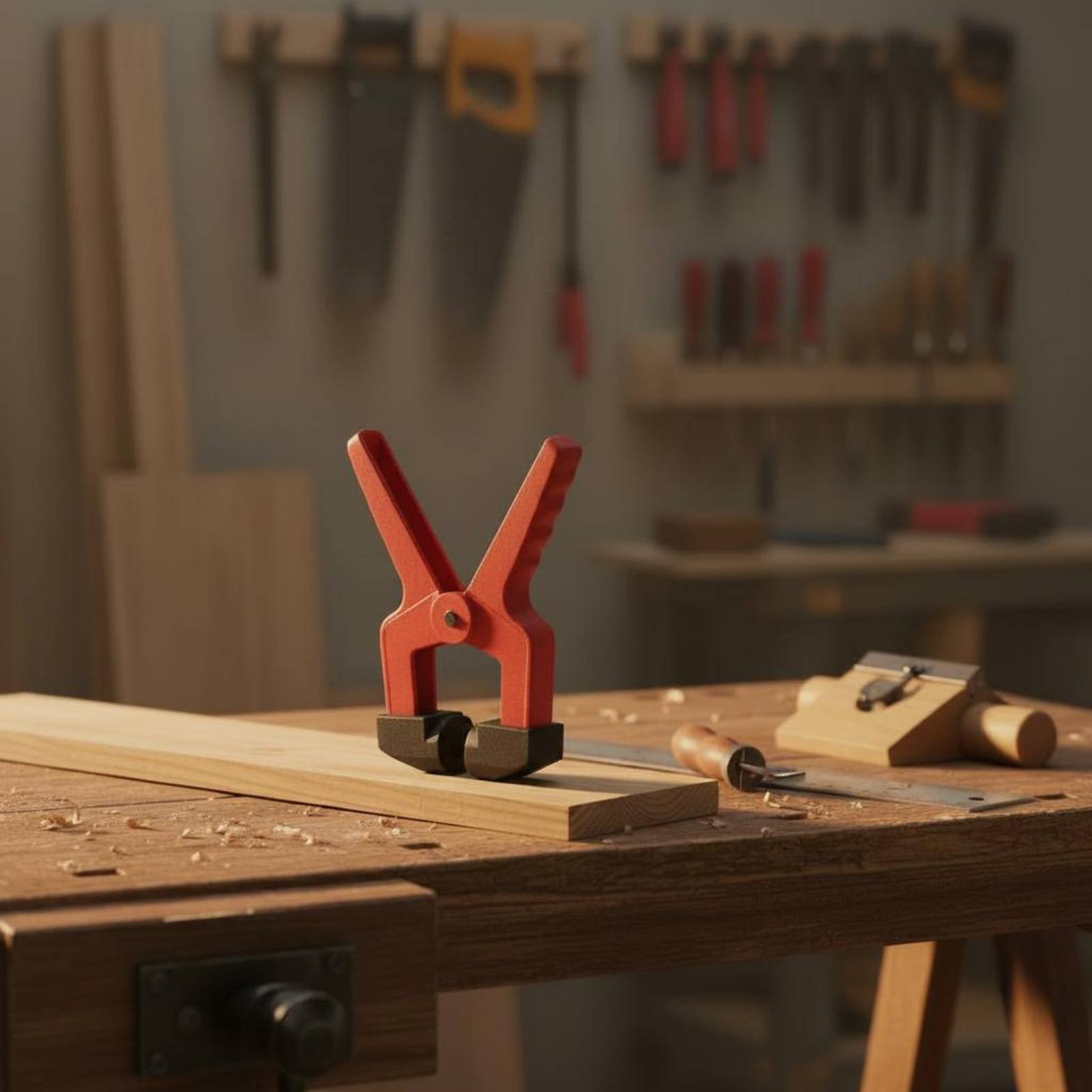 Grampo Triangular Vermelho de  - Woodworking Clamp avaliação e preço