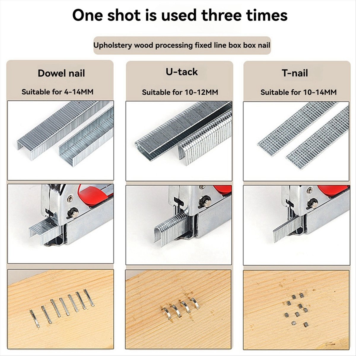 Grampeador Manual N82R Três em - Woodworking Tool avaliação e preço