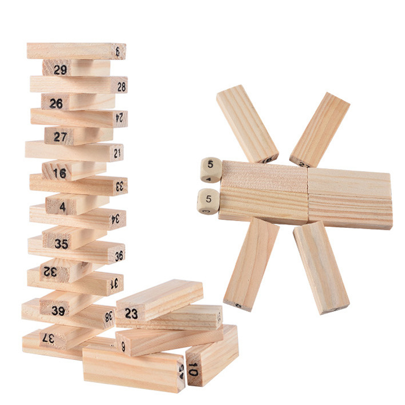 54 pçs blocos de construção br - Woodworking Domino avaliação e preço