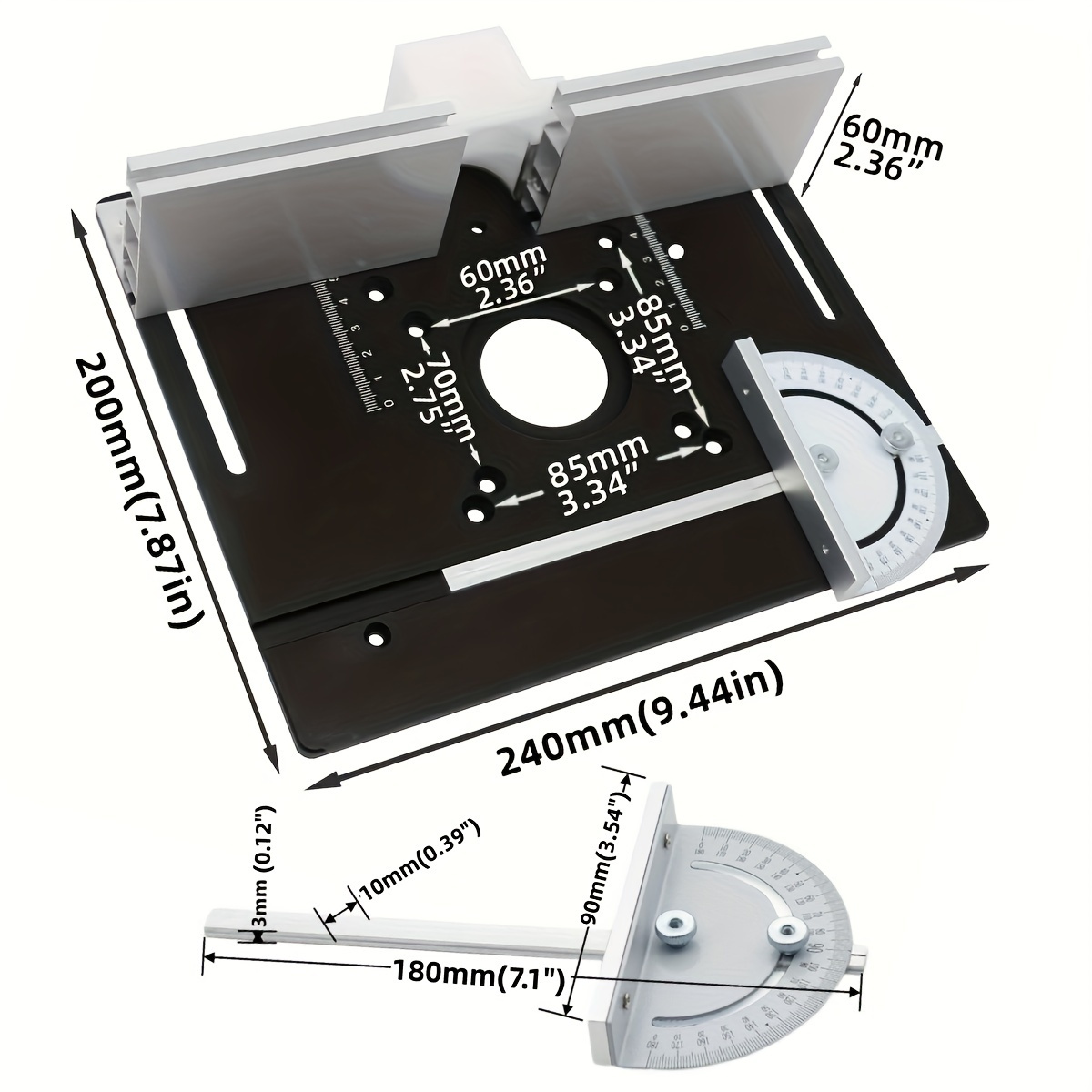 Placa de inserção de mesa de r - Woodworking Routers avaliação e preço